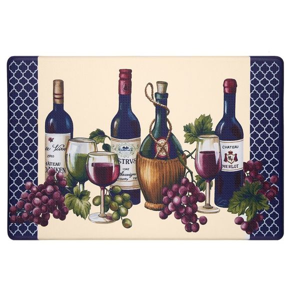 Chateau Window Kitchen Curtains Printed - 30" (W) x 20" (L) Anti-Fatigue Mat, - Picture 1 of 1